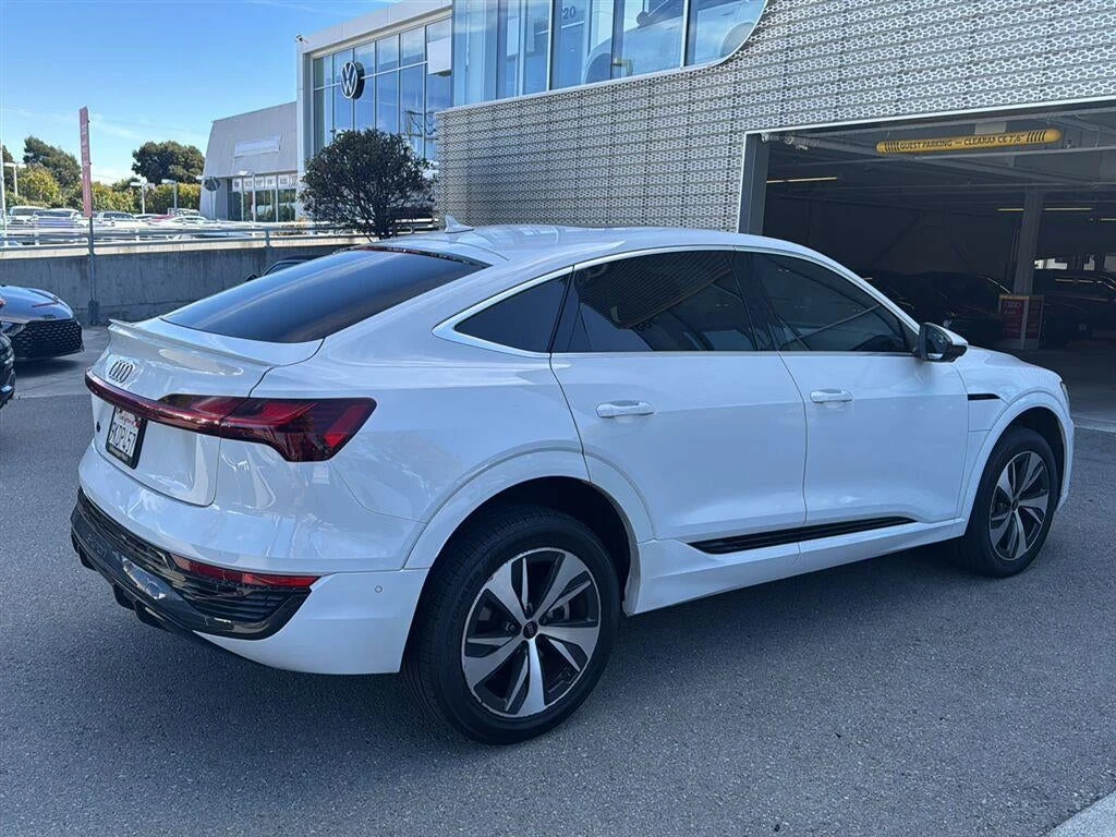 2024 Audi Q8 Sportback e-tron S line Premium Plus quattro for sale, exterior, Glacier White Metallic