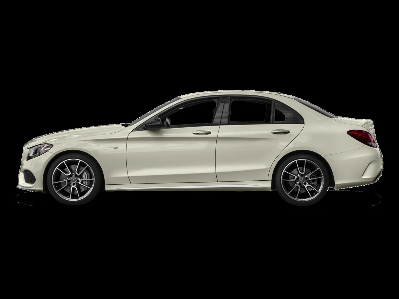 2017 Mercedes-AMG C 43 4MATIC Sedan, side profile, Black