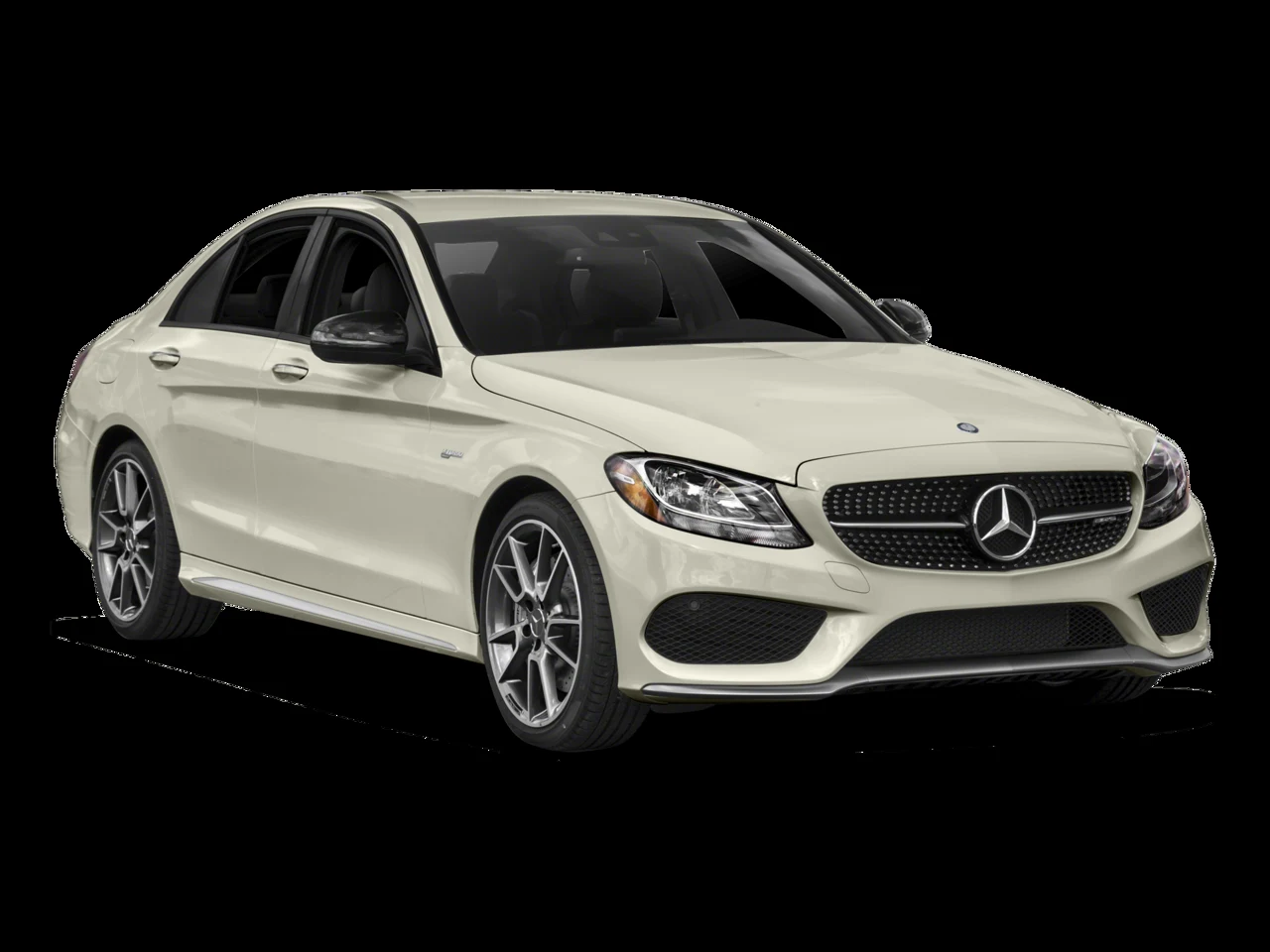 2017 Mercedes-AMG C 43 4MATIC Sedan for sale, front three-quarter view, Black