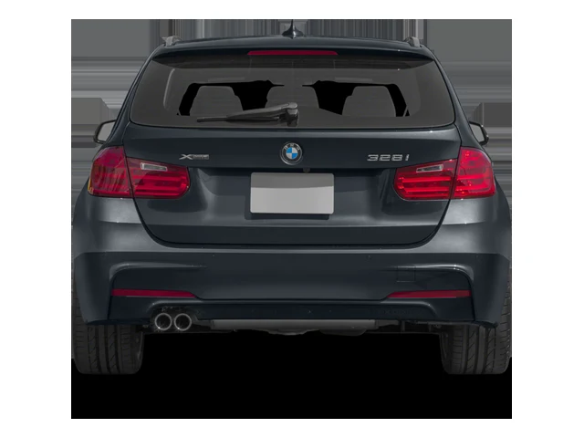 2014 BMW 328d xDrive Sports Wagon, rear three-quarter view, White