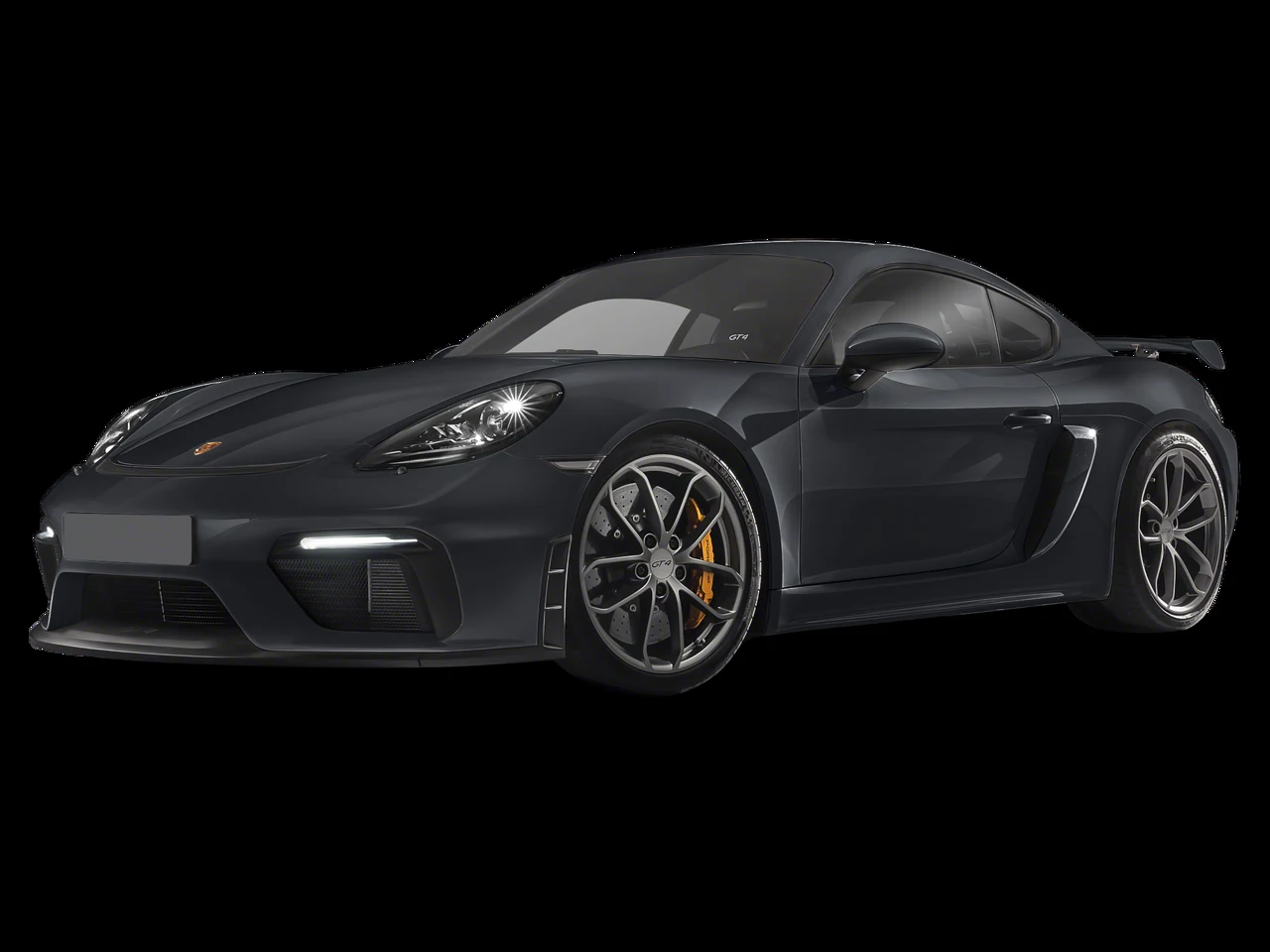 Generic Porsche Cayman catalog illustration; not a photograph or configuration proof of the advertised GT4