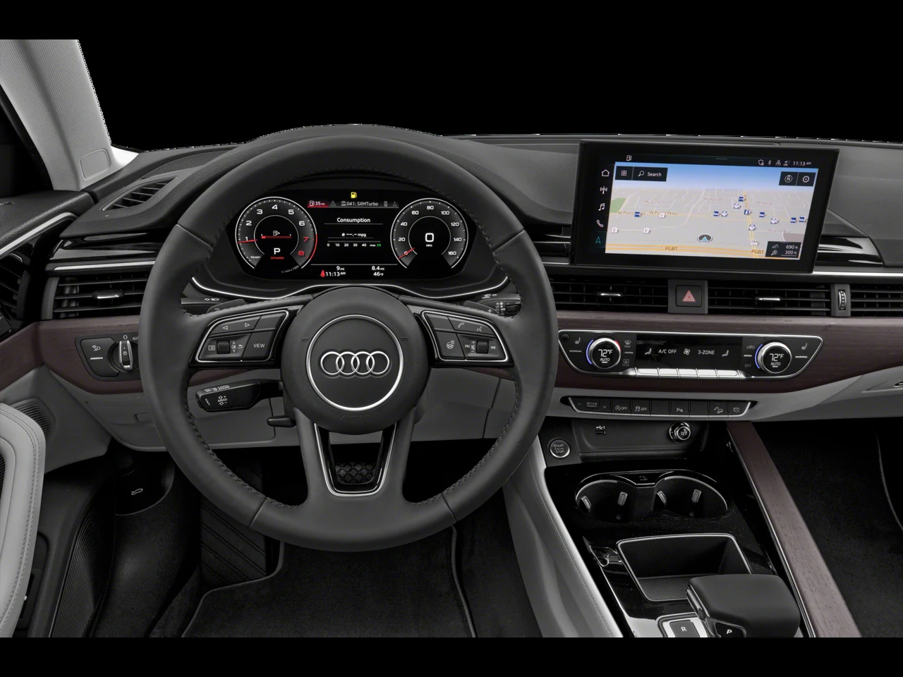 2023 Audi A4 allroad Prestige quattro interior, dashboard, Black leather