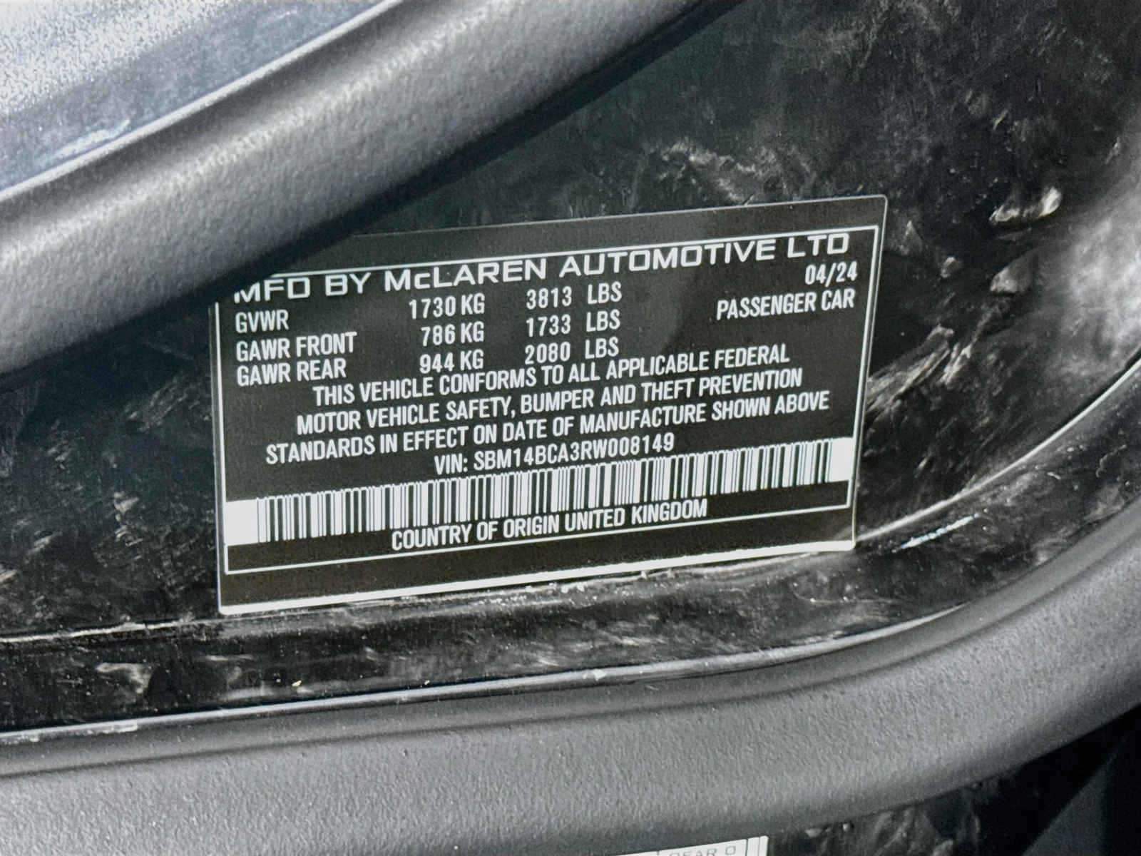2024 McLaren 750S Spider, 12/30