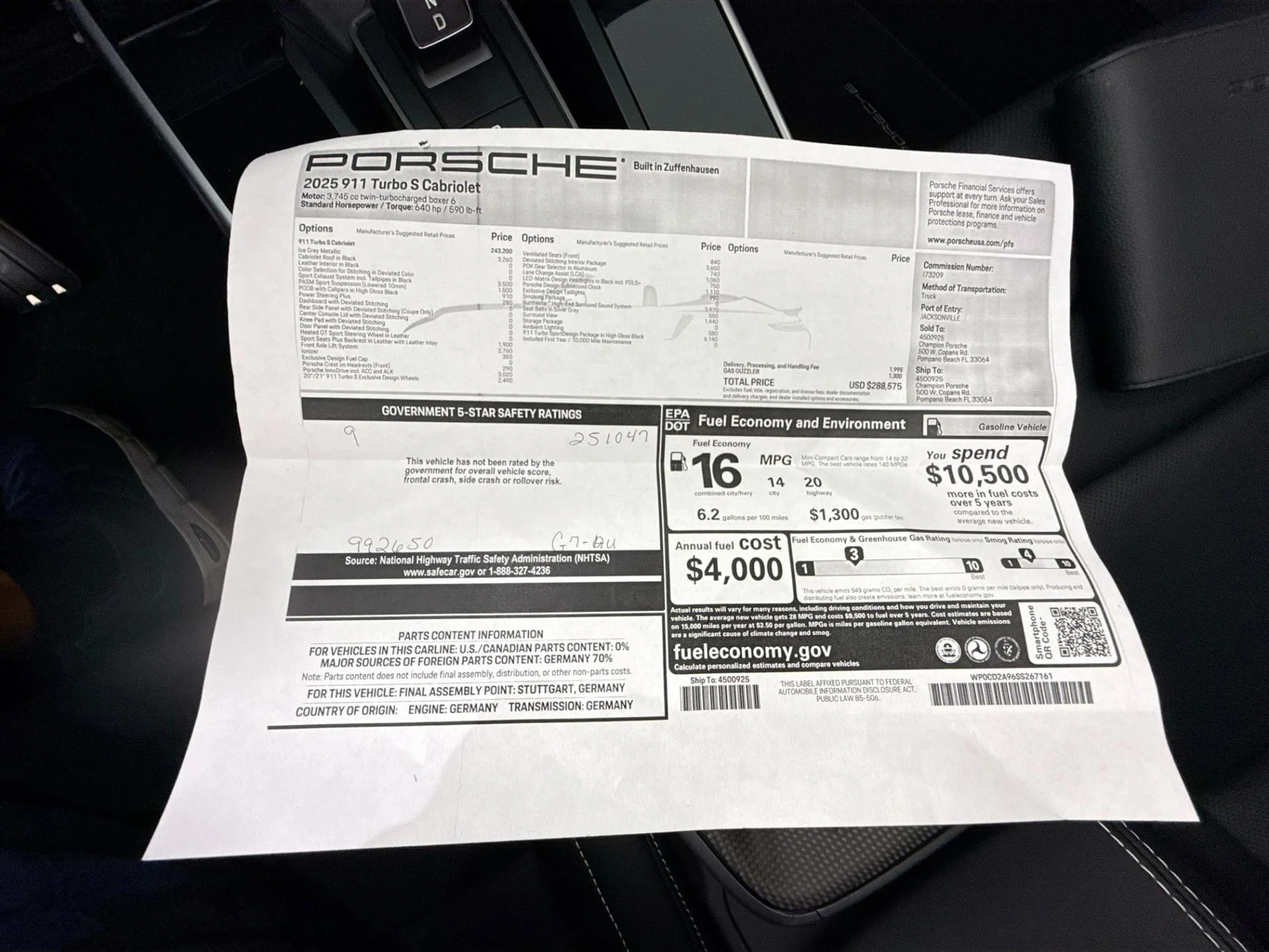 2025 Porsche 911 (992.1) Turbo S, 19/30