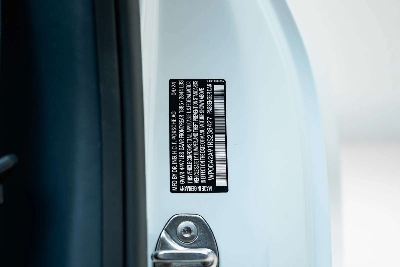 2024 Porsche 911 (992.1) Carrera 4, 30/30