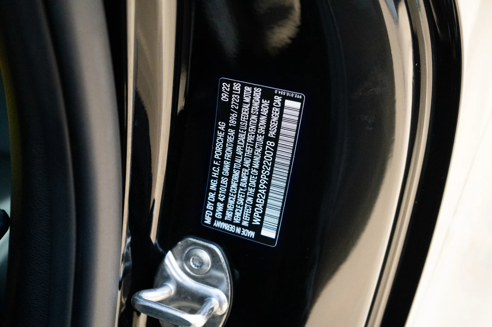 2023 Porsche 911 (992.1) Carrera S, 30/30