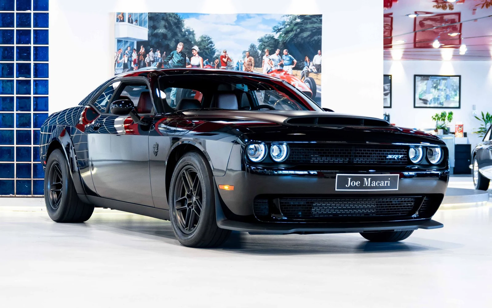 Black Dodge Challenger SRT Demon 170, full front three-quarter view
