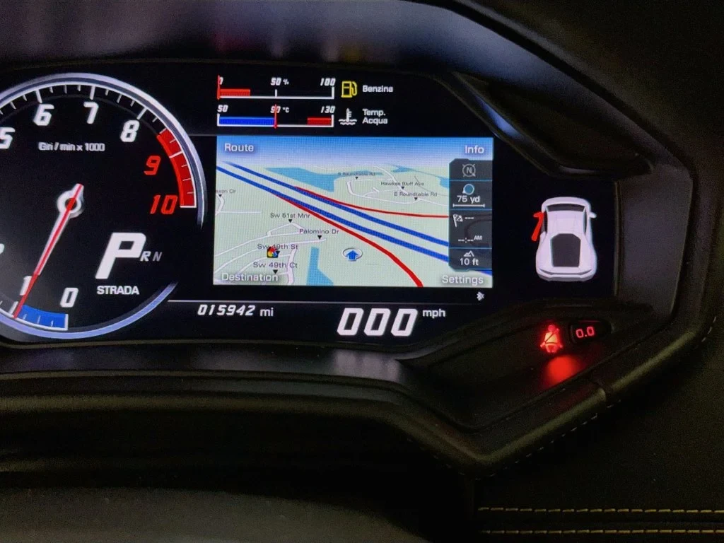 2017 Lamborghini Huracán LP 580-2 interior, Nero Ade
