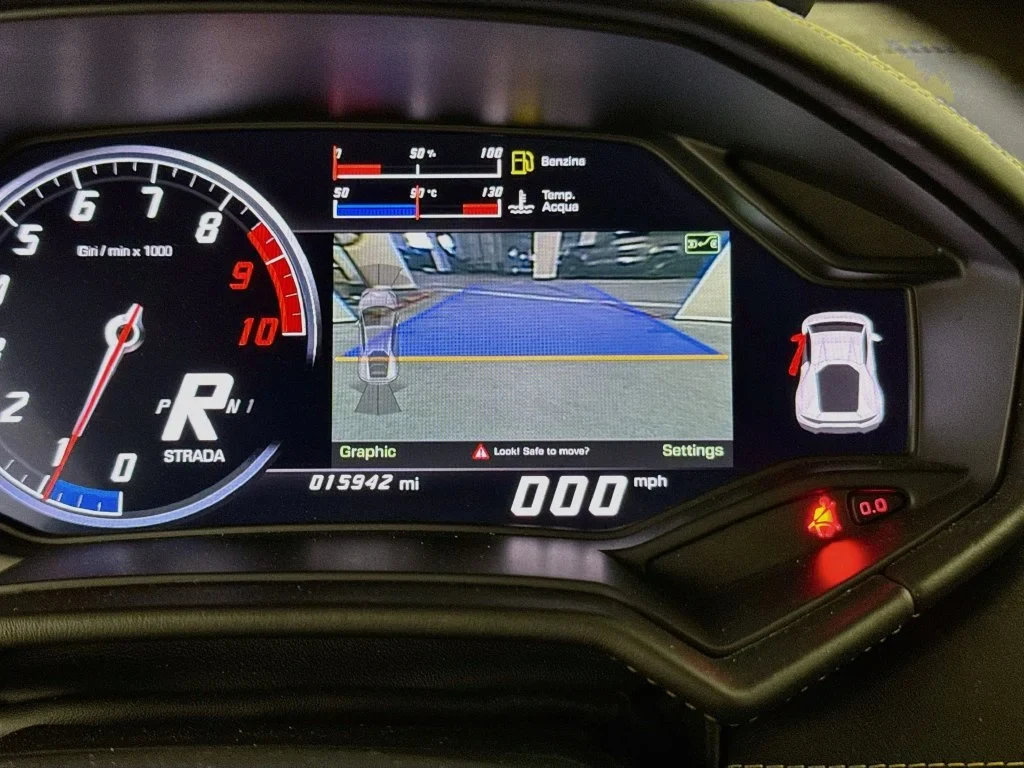 2017 Lamborghini Huracán LP 580-2 interior, Nero Ade