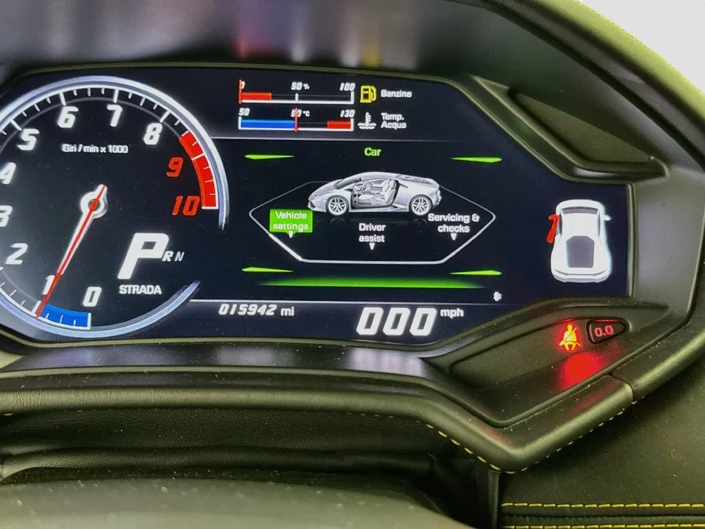 2017 Lamborghini Huracán LP 580-2 interior, Nero Ade