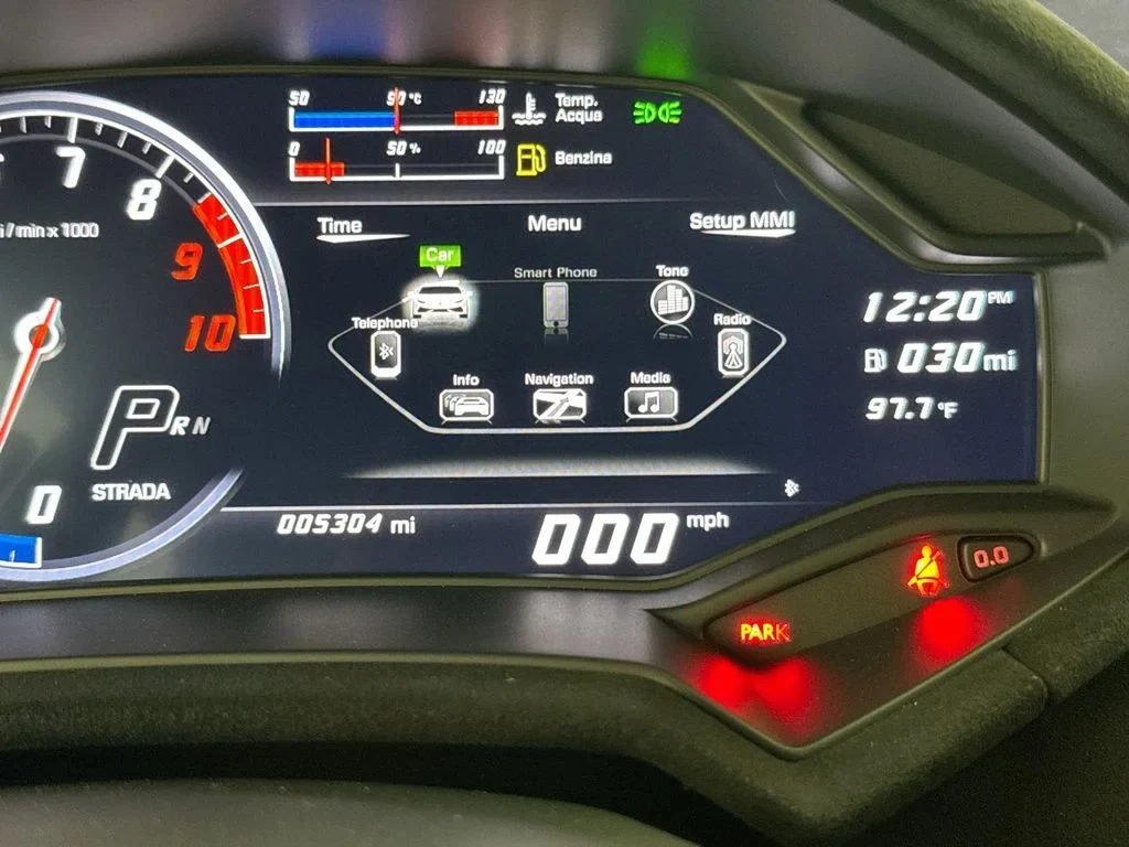 2018 Lamborghini Huracán Performante interior, Nero Ade