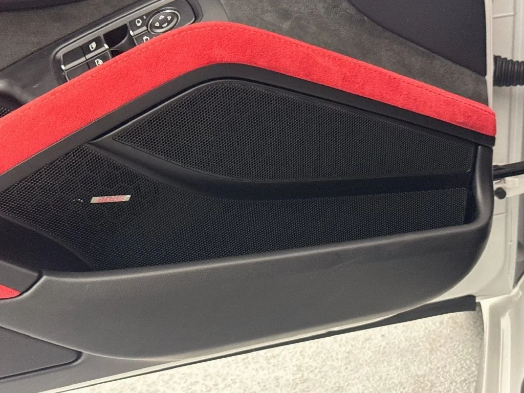 2018 Porsche 911 GT2 RS interior, door panel, Black, with red accents