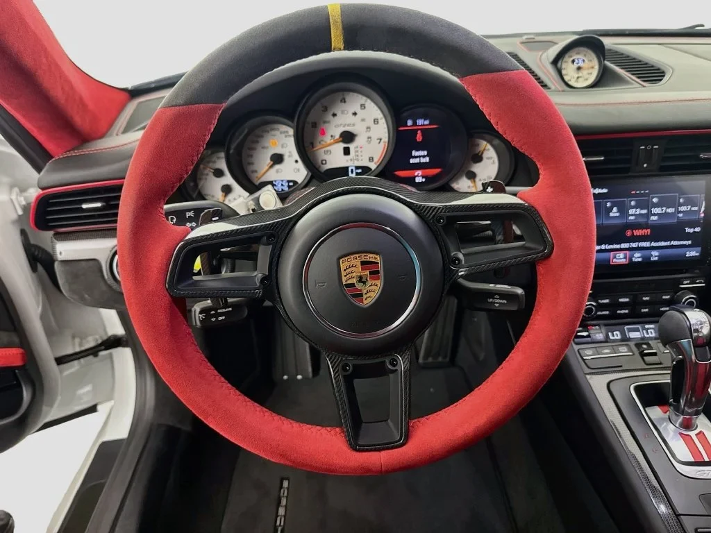 2018 Porsche 911 GT2 RS interior, Black, with red accents