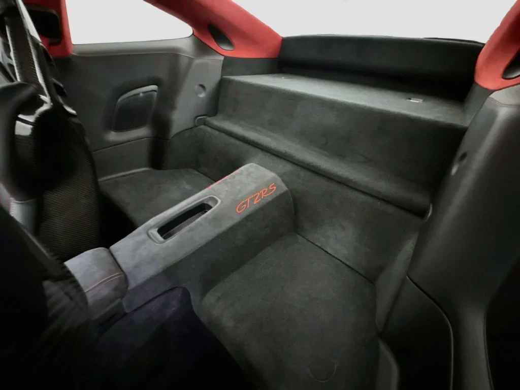 2018 Porsche 911 GT2 RS interior, Black, with red accents