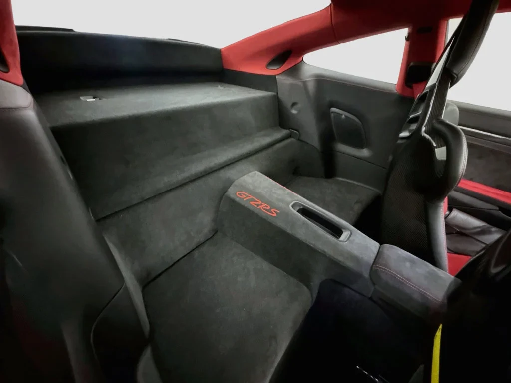 2018 Porsche 911 GT2 RS interior, Black, with red accents