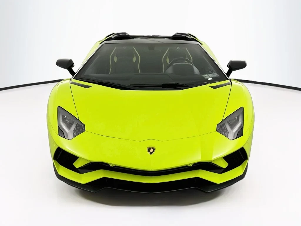 2019 Lamborghini Aventador S Roadster for sale, front three-quarter view, Green