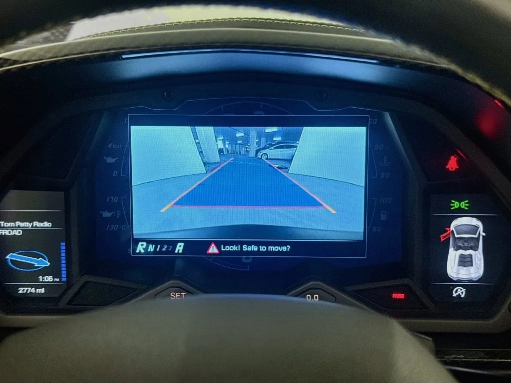 2019 Lamborghini Aventador S Roadster interior, Nero Ade