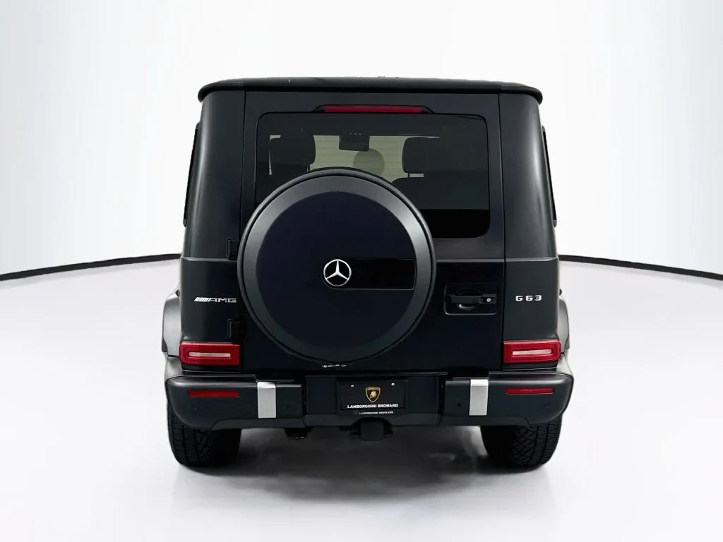 2020 Mercedes-AMG G 63, rear three-quarter view, Black