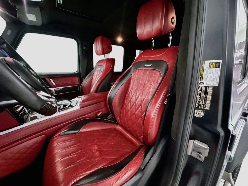 2020 Mercedes-AMG G 63 interior, seats, designo Classic Red and Black Nappa