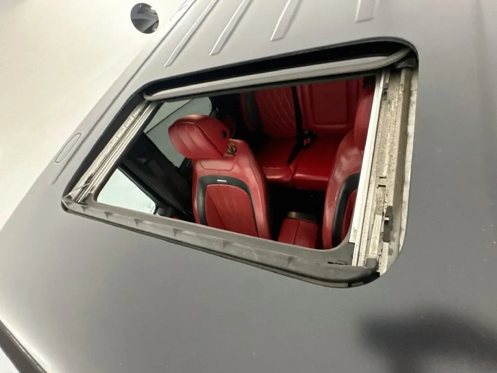 2020 Mercedes-AMG G 63 interior, door panel, designo Classic Red and Black Nappa