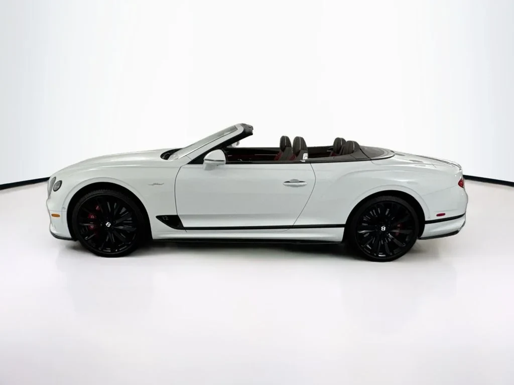2022 Bentley Continental GT Speed Convertible, side profile, White