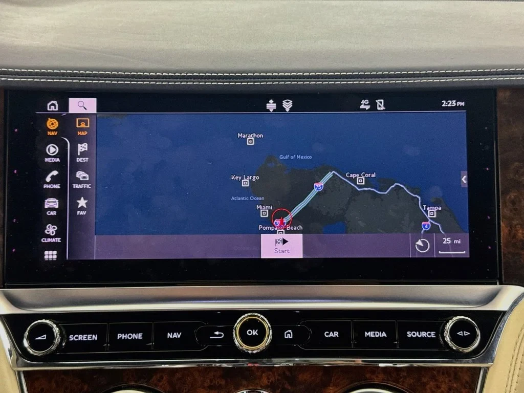 2022 Bentley Continental GT V8 Convertible interior, dashboard