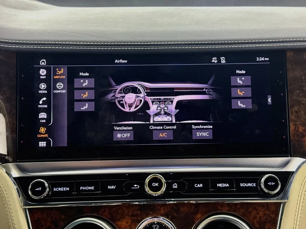 2022 Bentley Continental GT V8 Convertible interior