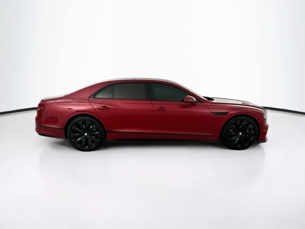 2022 Bentley Flying Spur V8, side profile, Red