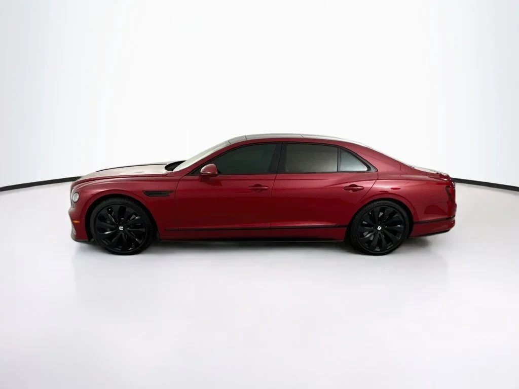 2022 Bentley Flying Spur V8, side profile, Red