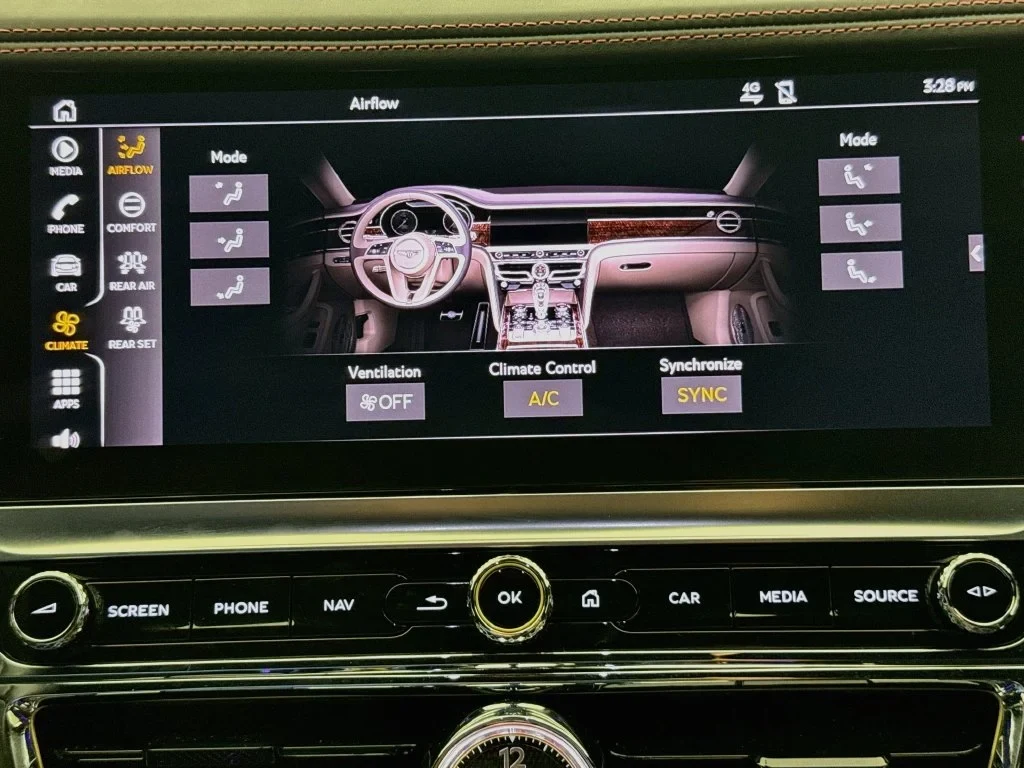2022 Bentley Flying Spur V8 interior, Beluga