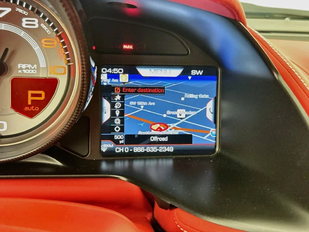 2022 Ferrari 812 GTS interior, Rosso Ferrari
