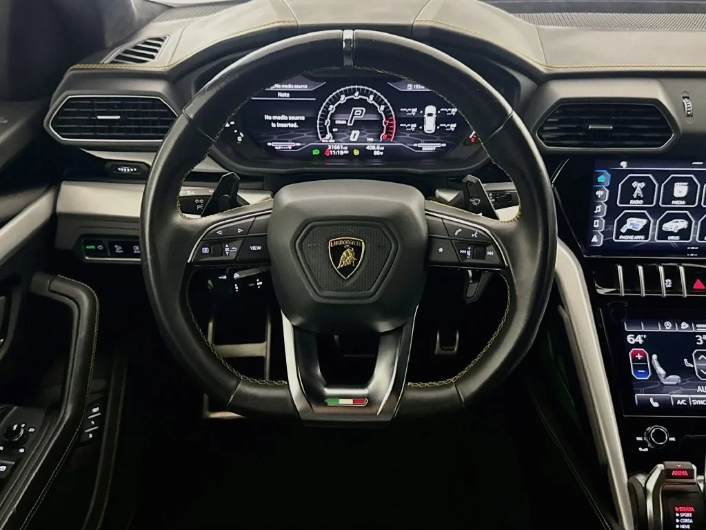 2022 Lamborghini Urus interior, dashboard, Nero Ade