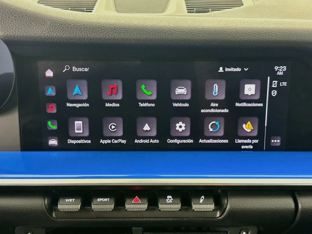 2022 Porsche 911 Carrera interior, Black