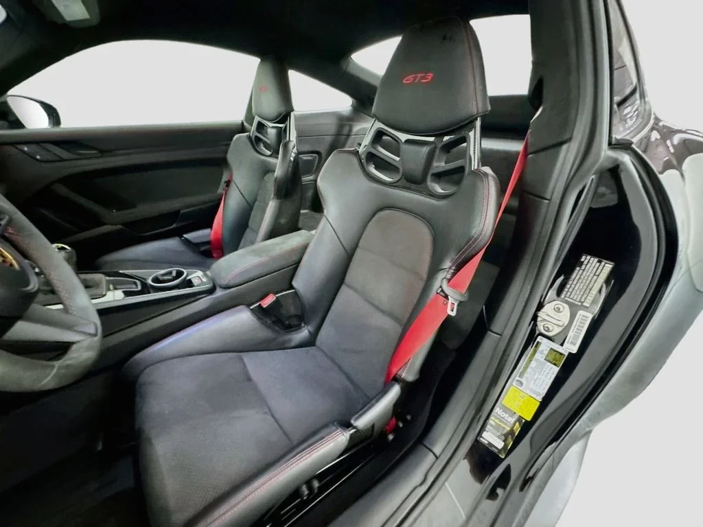 2022 Porsche 911 GT3 interior, seats, Black, Race-Tex and leather