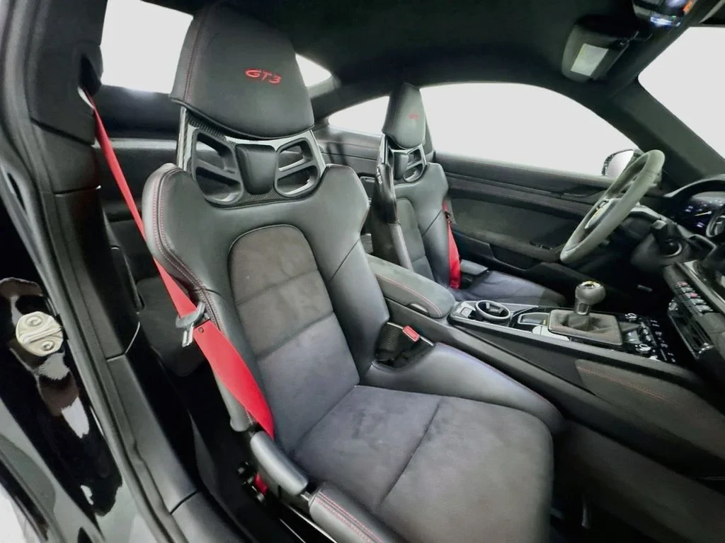 2022 Porsche 911 GT3 interior, seats, Black, Race-Tex and leather