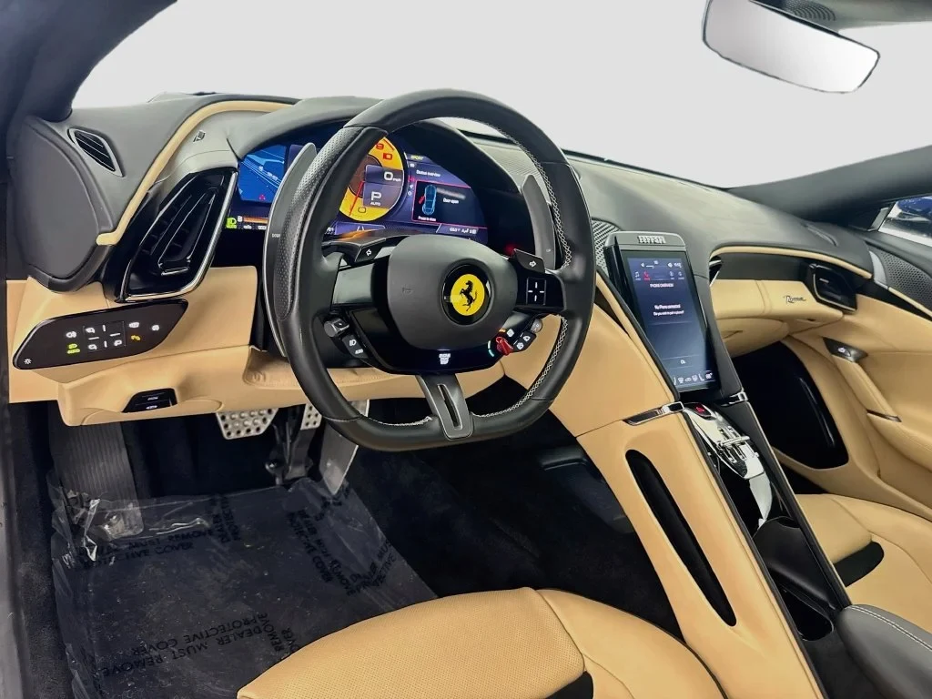 2023 Ferrari Roma interior, dashboard, Charcoal