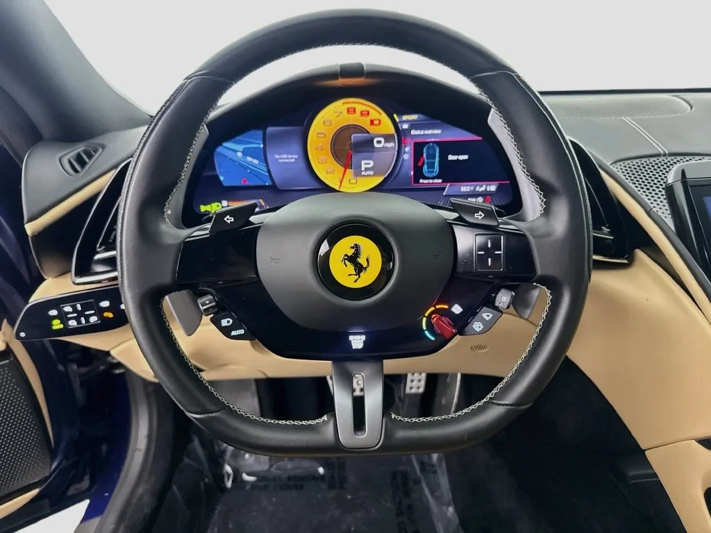 2023 Ferrari Roma interior, Charcoal