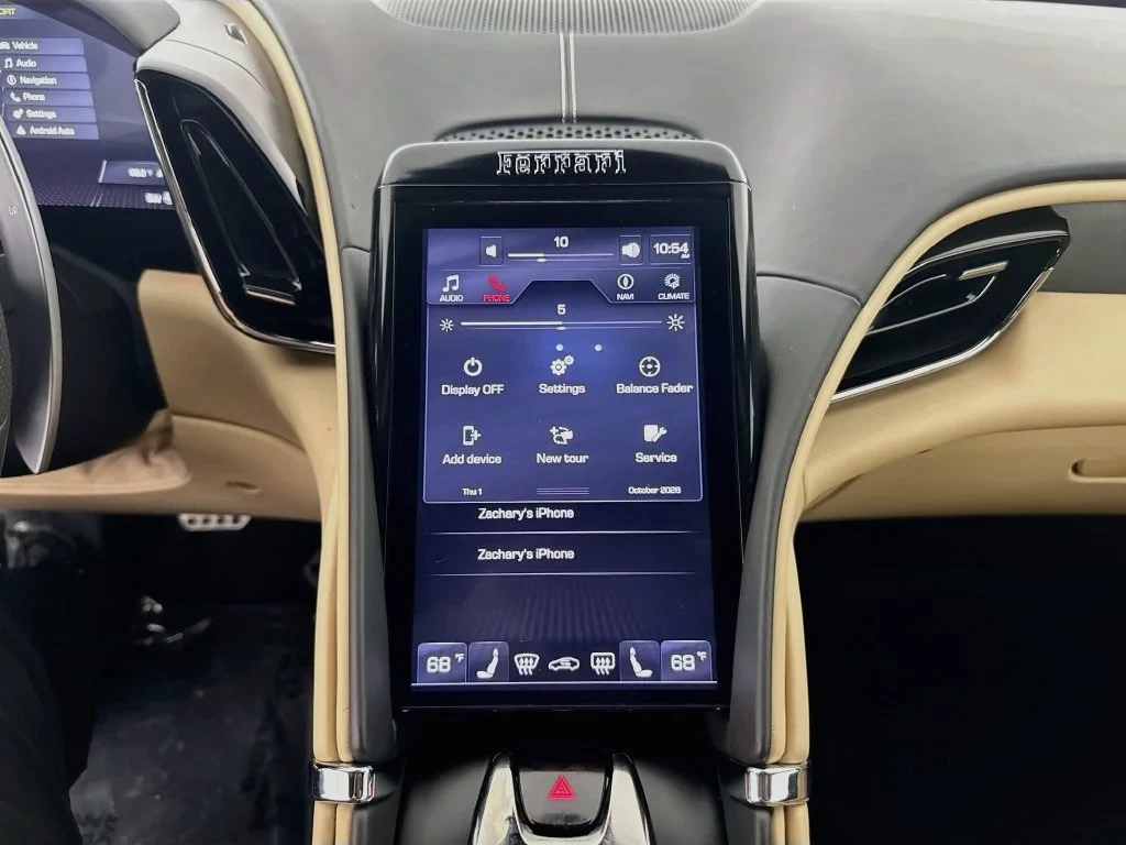 2023 Ferrari Roma interior, Charcoal