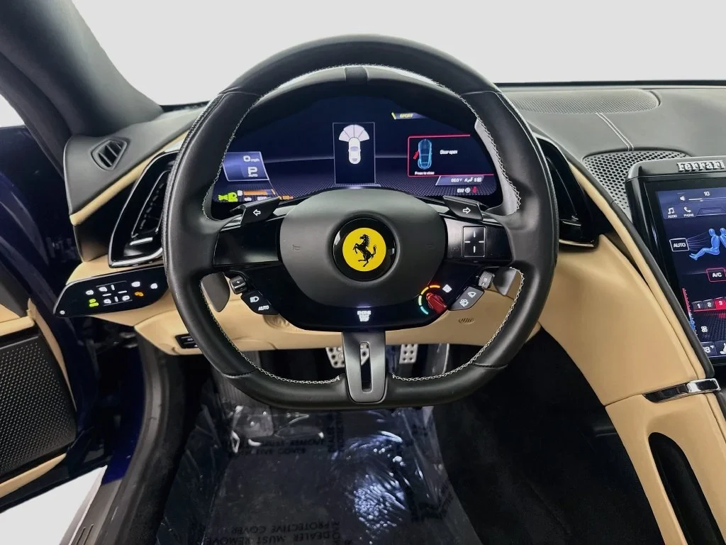 2023 Ferrari Roma interior, Charcoal
