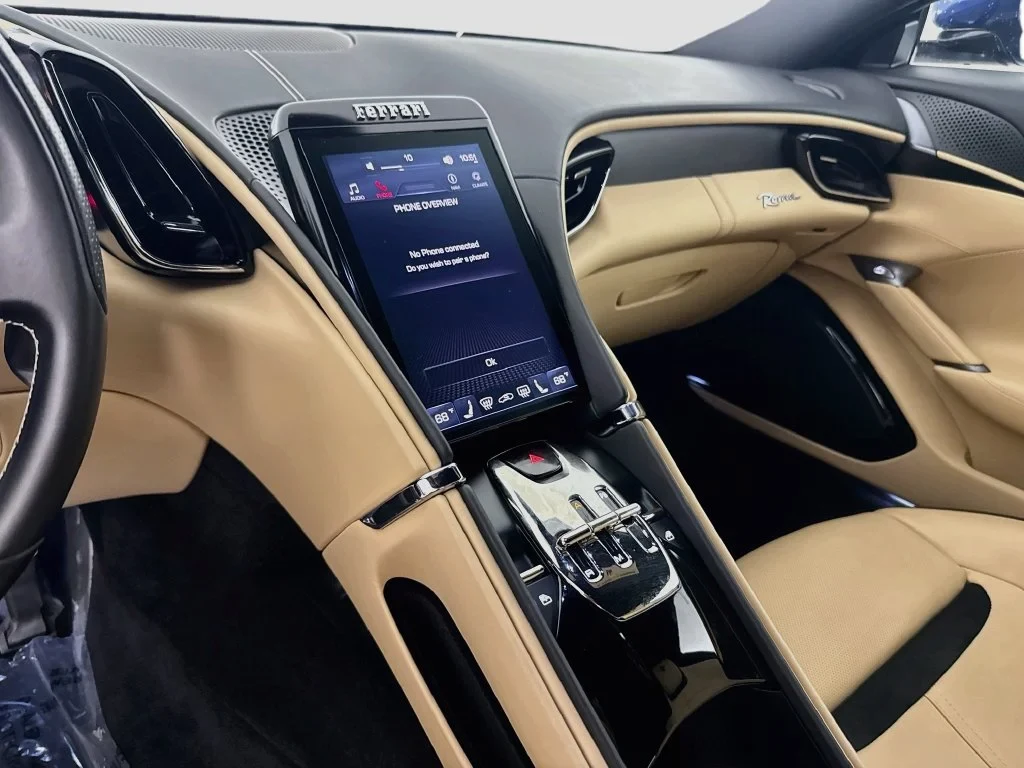2023 Ferrari Roma interior, Charcoal