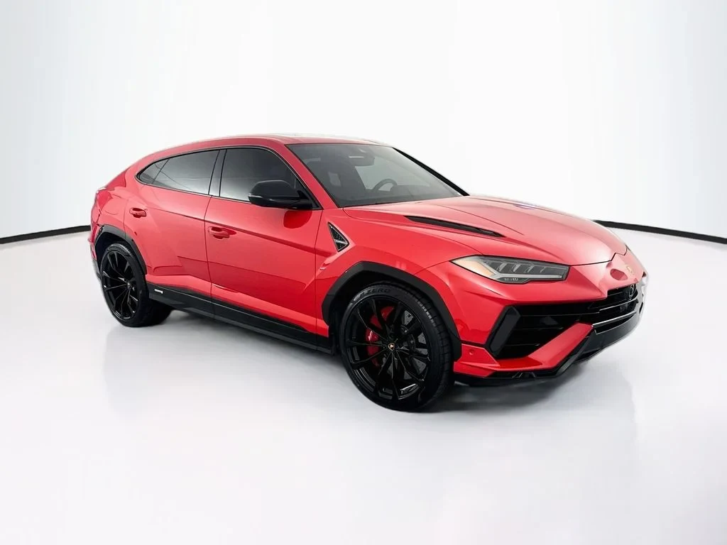 2023 Lamborghini Urus S for sale, front three-quarter view, Red