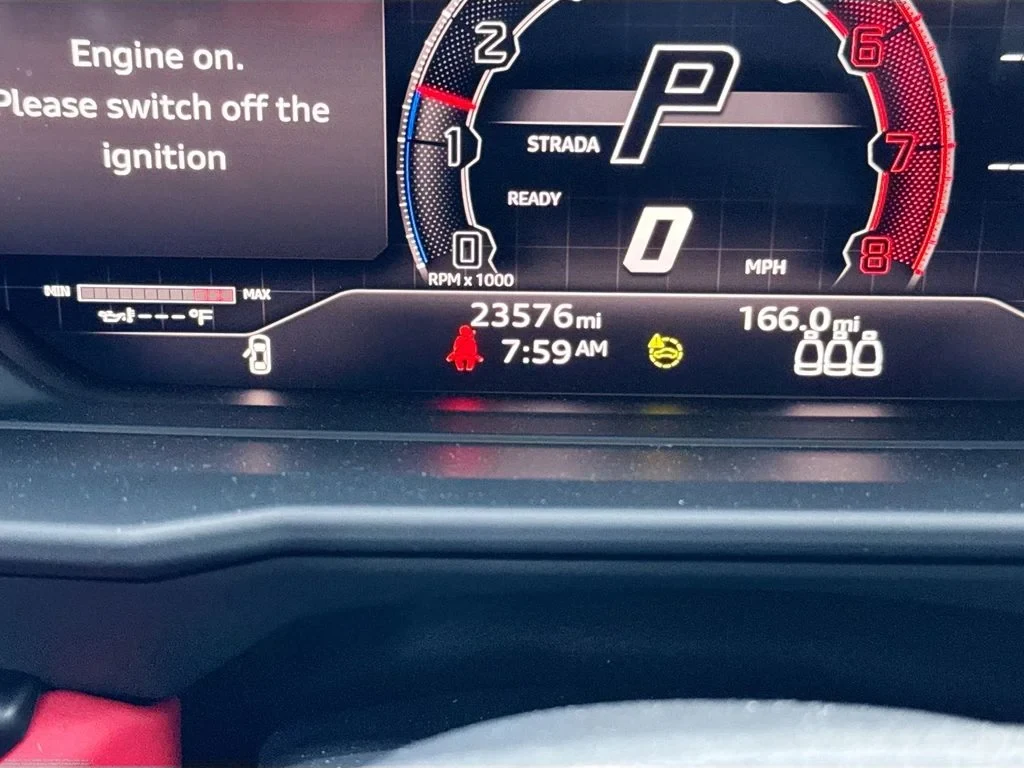 2023 Lamborghini Urus S interior, Black, with red accents