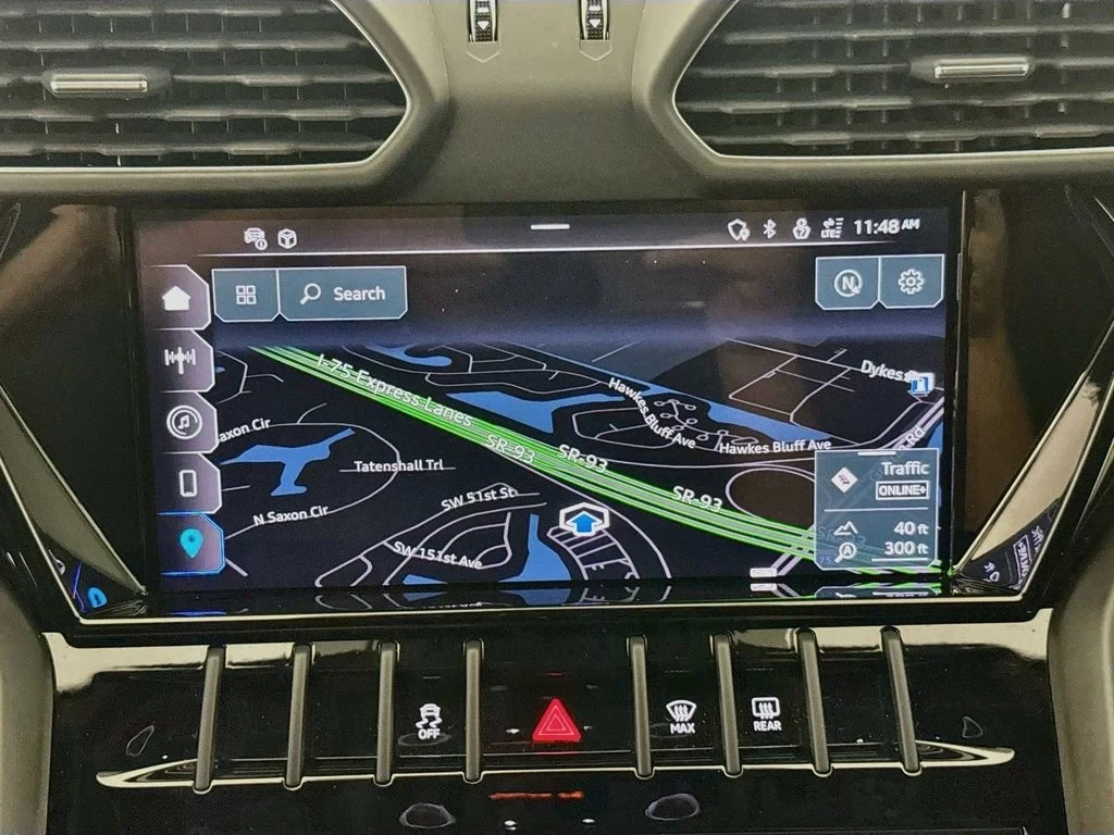 2023 Lamborghini Urus S interior, dashboard, Black, with red accents