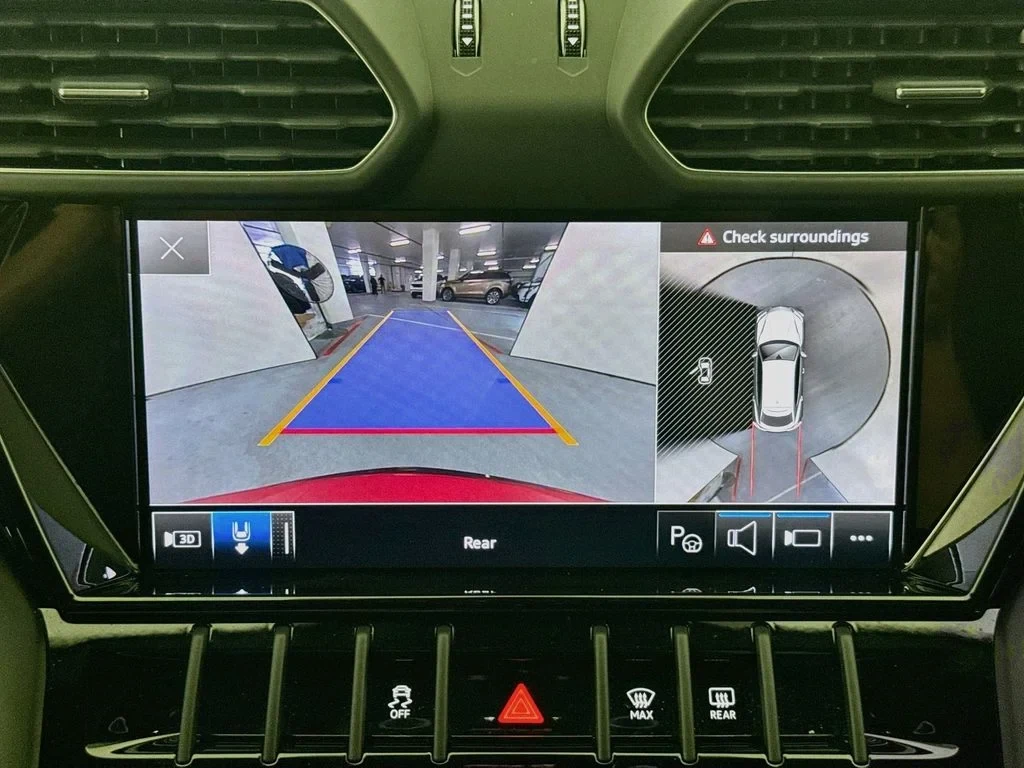 2023 Lamborghini Urus S interior, Black, with red accents