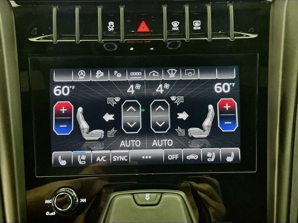 2023 Lamborghini Urus S interior, Black, with red accents