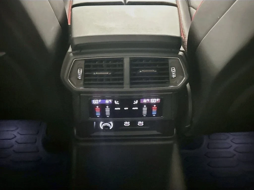 2023 Lamborghini Urus S interior, Black, with red accents