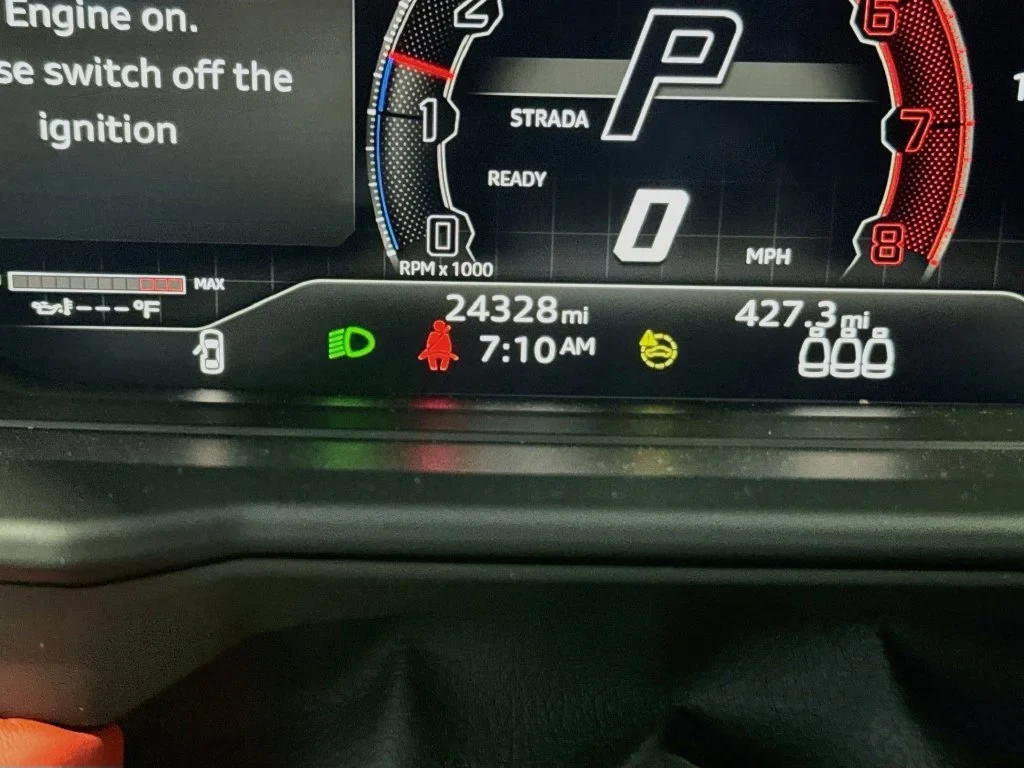2023 Lamborghini Urus S interior, Nero Ade, with red accents