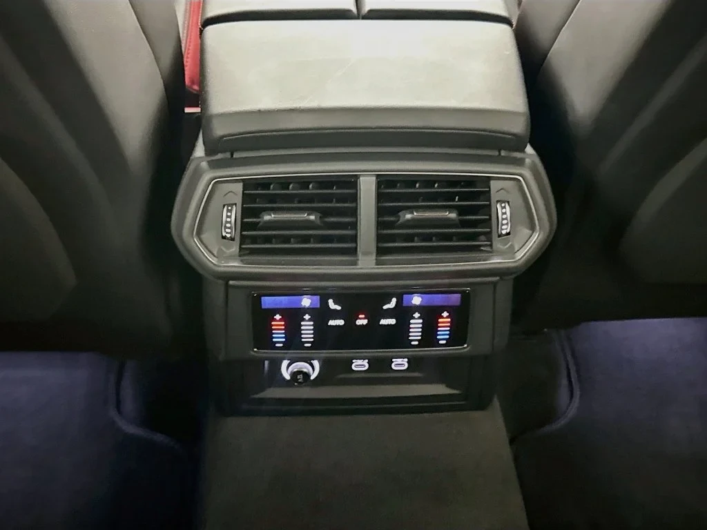 2023 Lamborghini Urus S interior, Nero Ade, with red accents