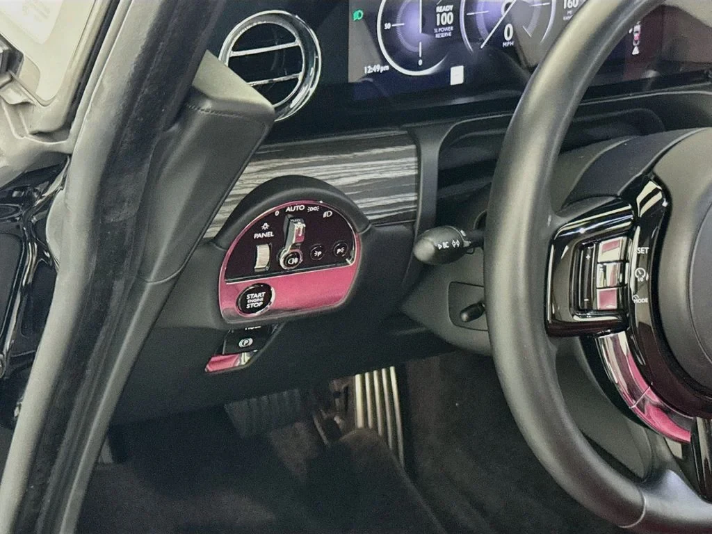 2024 Rolls-Royce Spectre interior, Black, with red leather