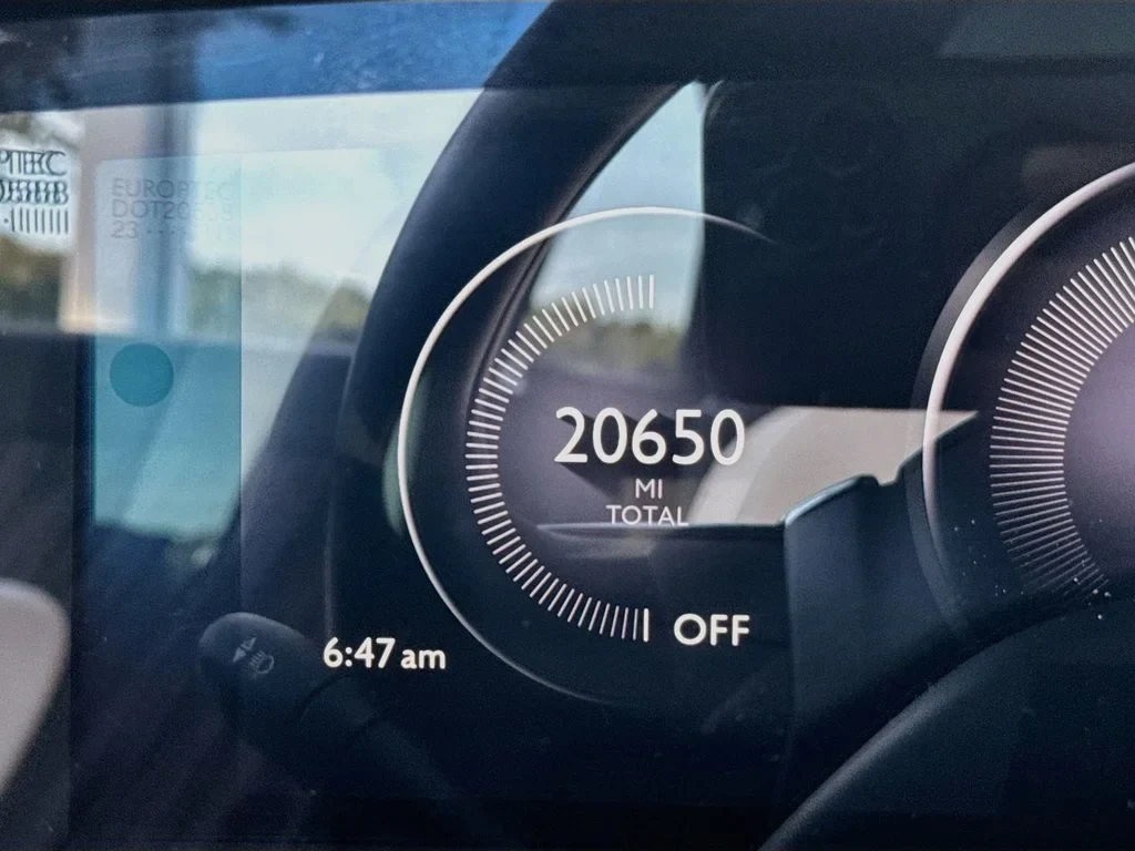 2024 Rolls-Royce Spectre interior, Black, with red leather